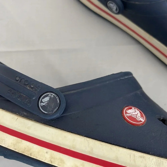 DISNEY X Crocs Collab Parks Mickey Cutout White Red Navy Blue Men 4 Ladies 6 - Picture 8 of 12